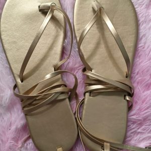 Alternative view of Golden sandal