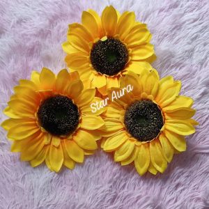 Sunflower hair clip
