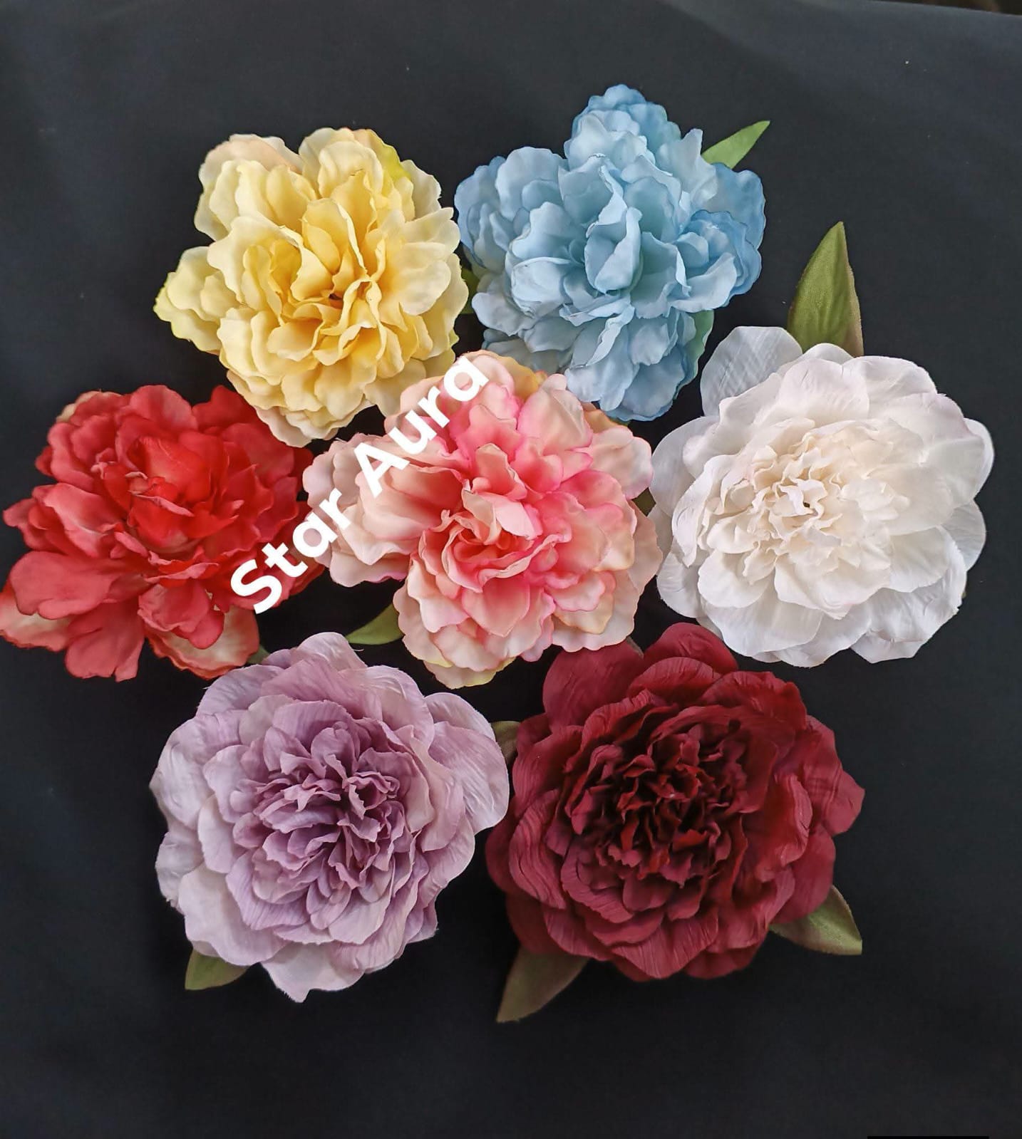 Peony Flower Hair Clip