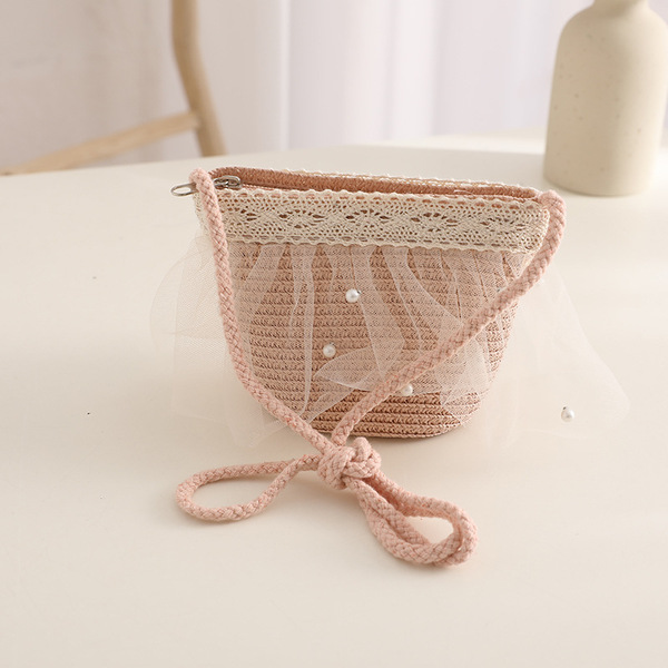 Pearl Mesh Crossbody Bag - Image 4